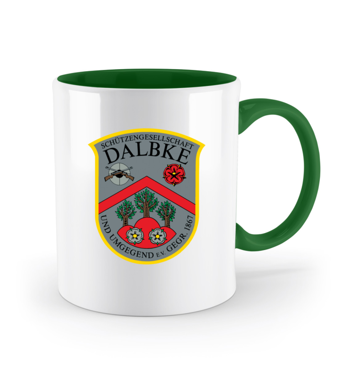 SG Dalbke Wappen - Zweifarbige Tasse-30
