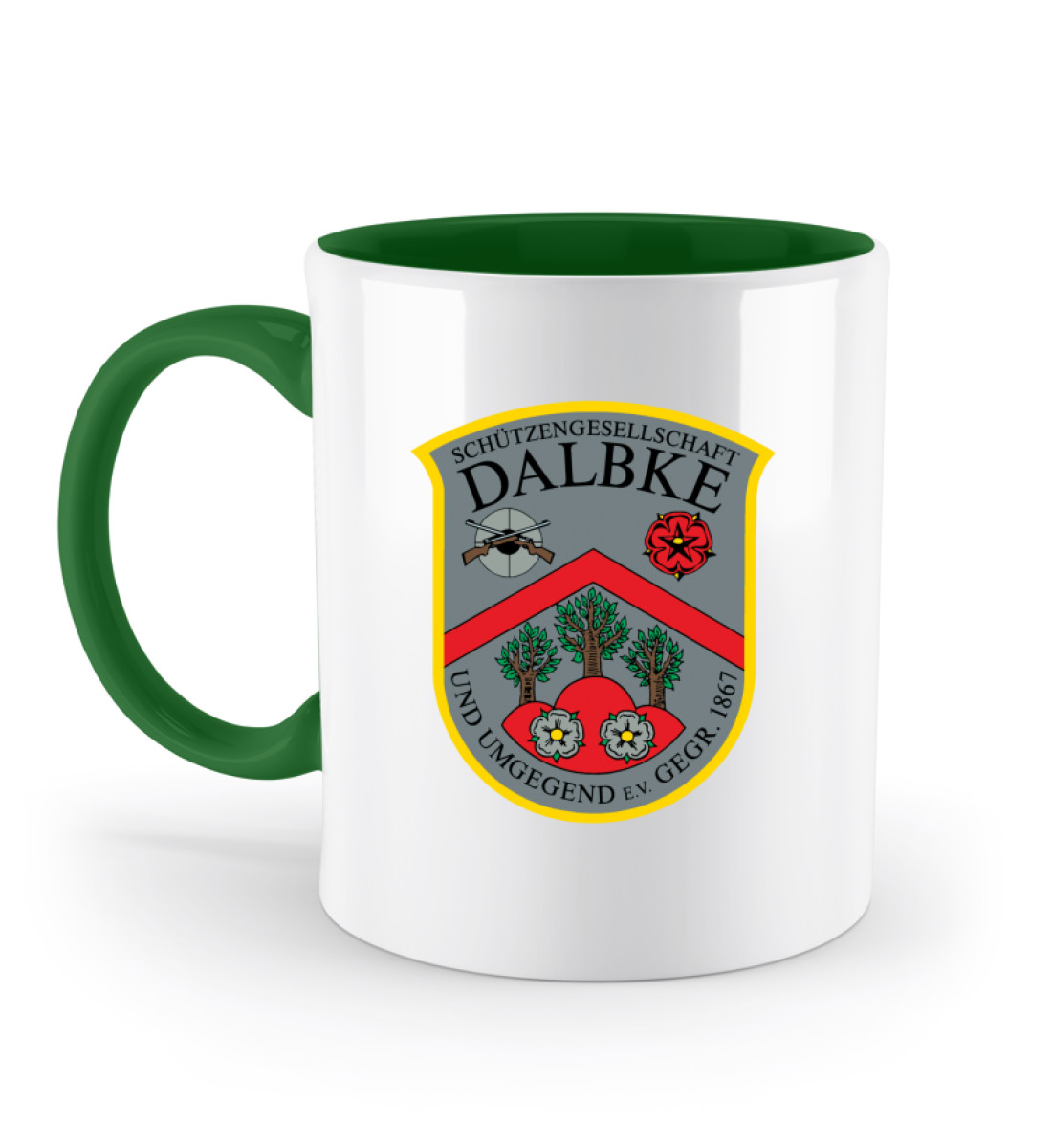 SG Dalbke Wappen - Zweifarbige Tasse-30