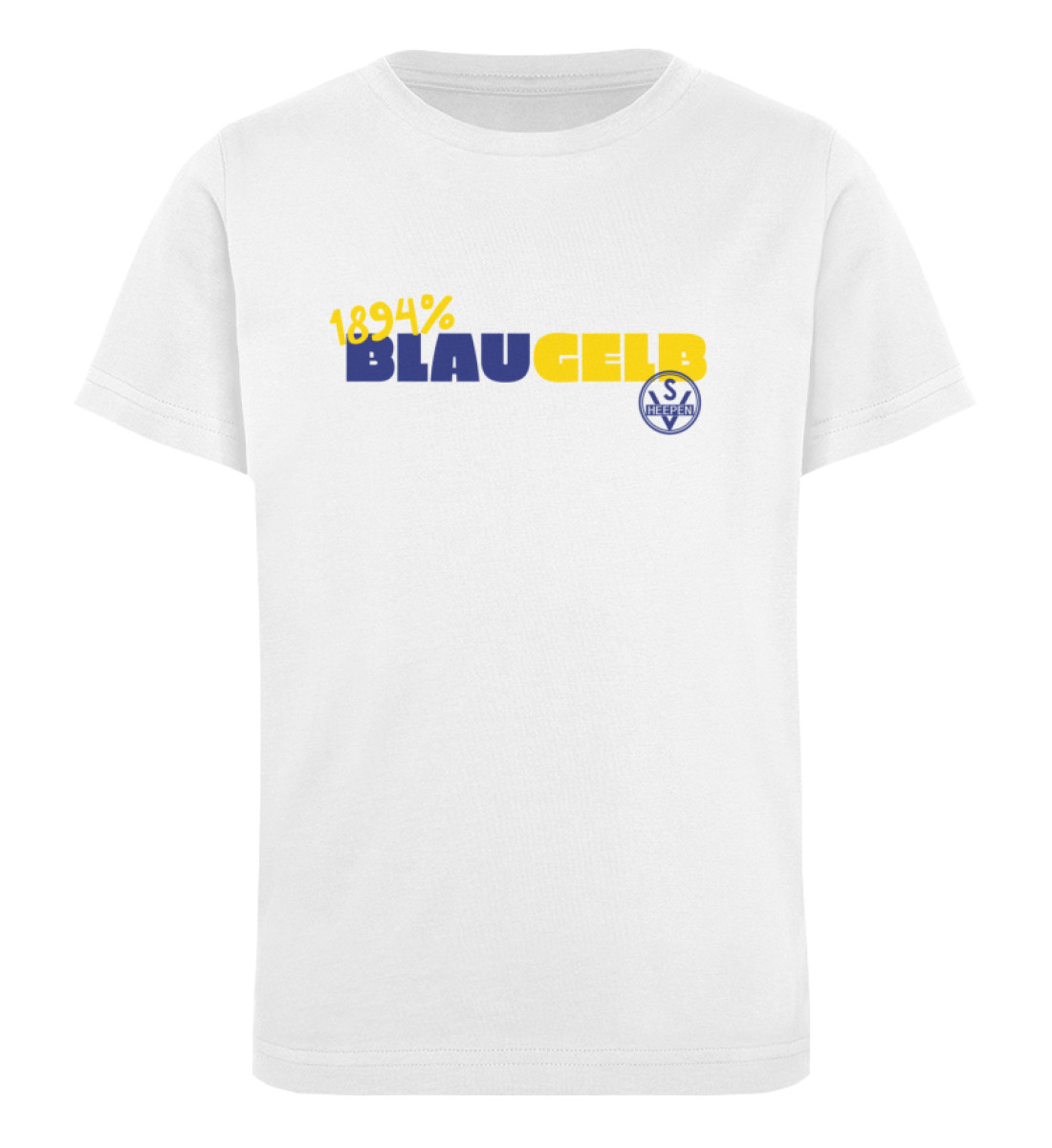 Blau Gelb - Kinder Organic T-Shirt-3
