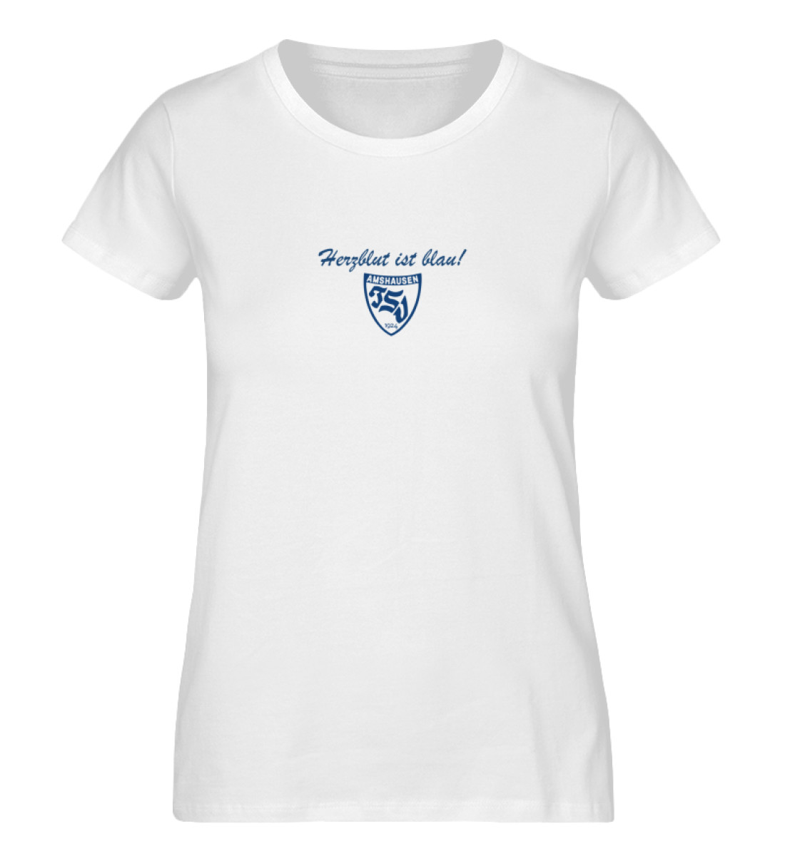 Herzblut ist blau - Damen Premium Organic Shirt-3